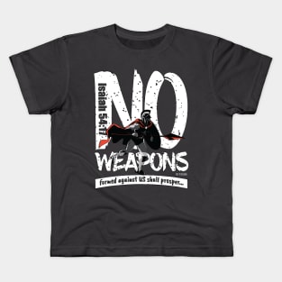 NO-WEAPONS soldier with a javelin Kids T-Shirt